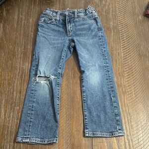 Old Navy Boys Blue Distressed Straight Jeans